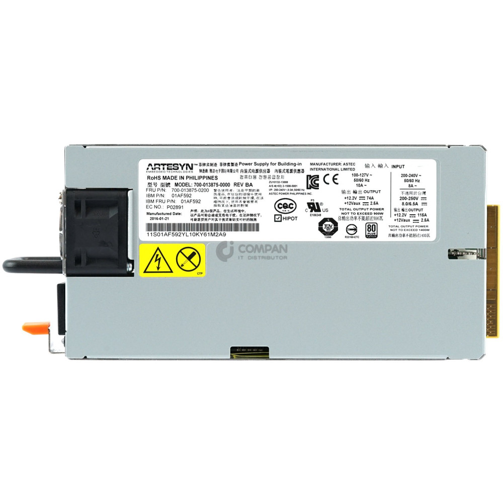 01AF592 IBM 1400W POWER SUPPLY FOR IBM U1500 PSERIES